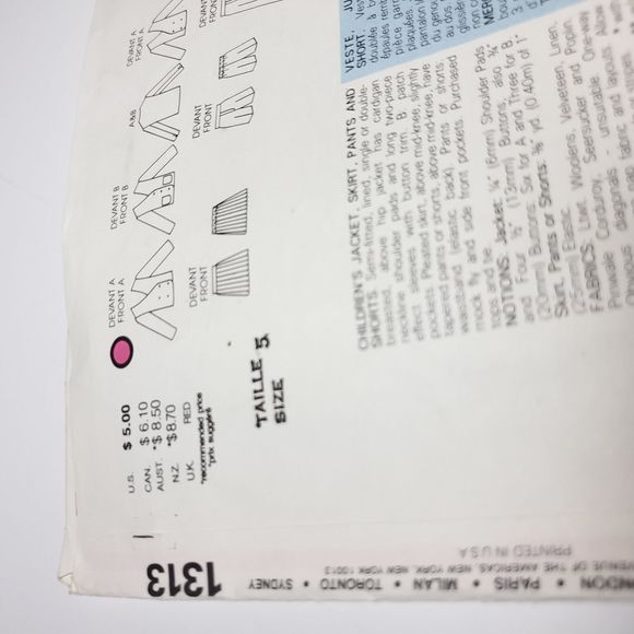 Vintage | Sewing Pattern Girls Boys - Picture 3 of 5